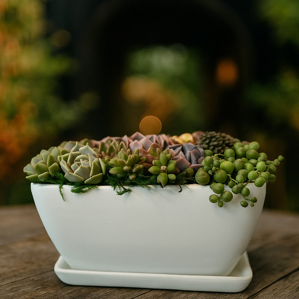 Breath of Zen Succulent Arrangement | view 1 | ASucca4U